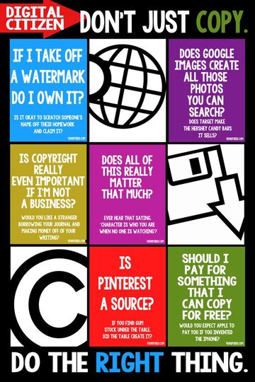 How to be a digital citizen poster